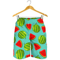 Blue Summer Watermelon Pattern Print Men's Shorts