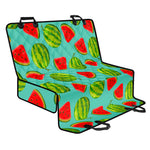Blue Summer Watermelon Pattern Print Pet Car Back Seat Cover