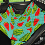 Blue Summer Watermelon Pattern Print Pet Car Back Seat Cover