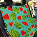 Blue Summer Watermelon Pattern Print Pet Car Back Seat Cover
