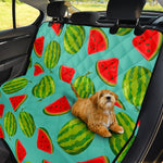 Blue Summer Watermelon Pattern Print Pet Car Back Seat Cover