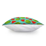 Blue Summer Watermelon Pattern Print Pillow Cover