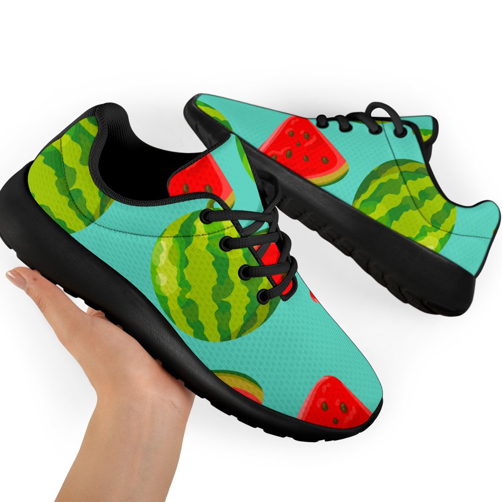 Blue Summer Watermelon Pattern Print Sport Shoes GearFrost