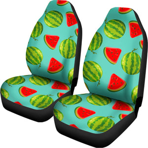 Blue Summer Watermelon Pattern Print Universal Fit Car Seat Covers