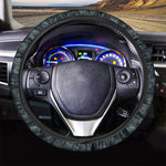 Blue Sun And Moon Pattern Print Car Steering Wheel Cover