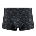 Blue Sun And Moon Pattern Print Men's Boxer Briefs