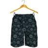 Blue Sun And Moon Pattern Print Men's Shorts