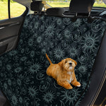 Blue Sun And Moon Pattern Print Pet Car Back Seat Cover