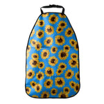 Blue Sunflower Pattern Print Car Seat Organizers