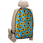 Blue Sunflower Pattern Print Car Seat Organizers