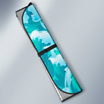 Blue Surfing Wave Pattern Print Car Sun Shade GearFrost