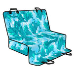 Blue Surfing Wave Pattern Print Pet Car Back Seat Cover