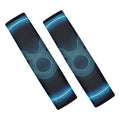 Blue Taurus Zodiac Sign Print Car Seat Belt Covers