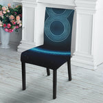 Blue Taurus Zodiac Sign Print Dining Chair Slipcover