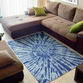 Blue Tie Dye Print Floor Mat
