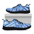 Blue Tie Dye Print Black Running Shoes