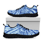 Blue Tie Dye Print Black Sneakers
