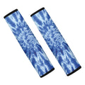 Blue Tie Dye Print Car Seat Belt Covers