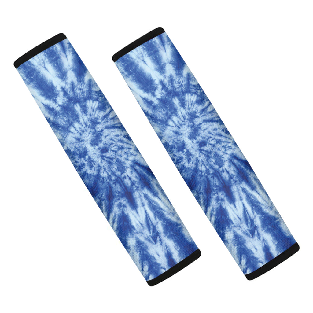 Blue Tie Dye Print Car Seat Belt Covers