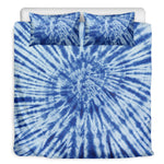 Blue Tie Dye Print Duvet Cover Bedding Set