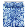 Blue Tie Dye Print Duvet Cover Bedding Set