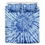 Blue Tie Dye Print Duvet Cover Bedding Set