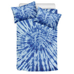 Blue Tie Dye Print Duvet Cover Bedding Set