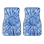 Blue Tie Dye Print Front Car Floor Mats