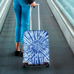 Blue Tie Dye Print Luggage Cover