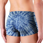 Blue Tie Dye Print Men's Boxer Briefs