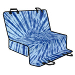 Blue Tie Dye Print Pet Car Back Seat Cover