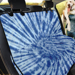 Blue Tie Dye Print Pet Car Back Seat Cover