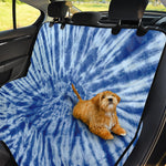 Blue Tie Dye Print Pet Car Back Seat Cover