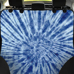 Blue Tie Dye Print Pet Car Back Seat Cover