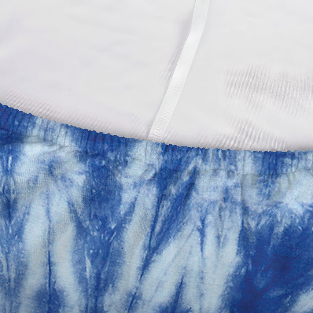 Blue Tie Dye Print Sofa Cover