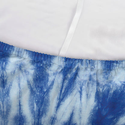 Blue Tie Dye Print Sofa Cover