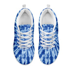Blue Tie Dye Print White Sneakers
