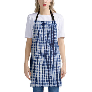 Blue Tie Dye Shibori Print Apron