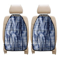 Blue Tie Dye Shibori Print Car Seat Organizers