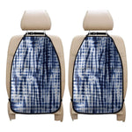 Blue Tie Dye Shibori Print Car Seat Organizers