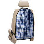 Blue Tie Dye Shibori Print Car Seat Organizers