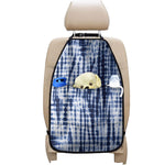 Blue Tie Dye Shibori Print Car Seat Organizers