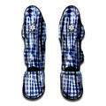 Blue Tie Dye Shibori Print Muay Thai Shin Guards