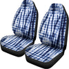 Blue Tie Dye Shibori Print Universal Fit Car Seat Covers