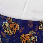 Blue Tiger Tattoo Pattern Print Sofa Cover