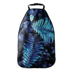 Blue Tropical Leaves Print Car Seat Organizers