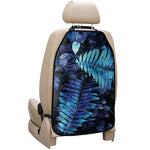 Blue Tropical Leaves Print Car Seat Organizers