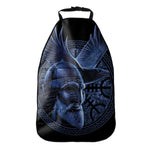 Blue Viking God Odin And Crow Print Car Seat Organizers