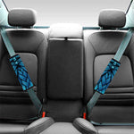 Blue Viking Norse God Odin Print Car Seat Belt Covers