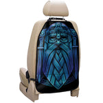 Blue Viking Norse God Odin Print Car Seat Organizers